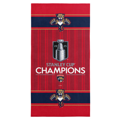 Florida Panthers NHL Stanley Cup Champions beach towel