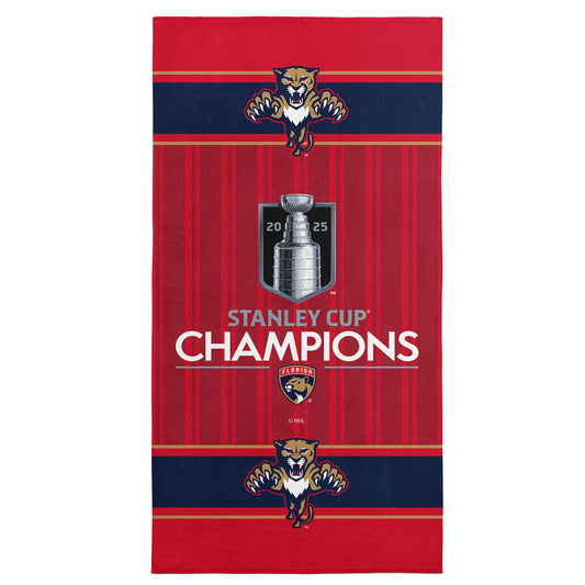 Florida Panthers NHL Stanley Cup Champions beach towel
