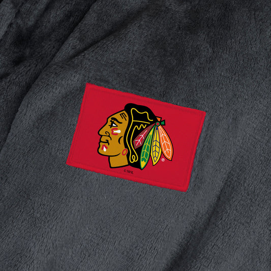 Chicago Blackhawks Womens SHERPA bathrobe patch