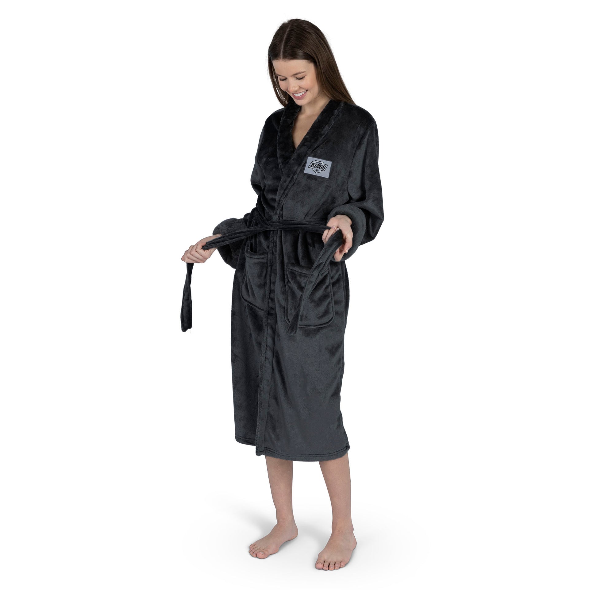 Los Angeles Kings Womens SHERPA bathrobe