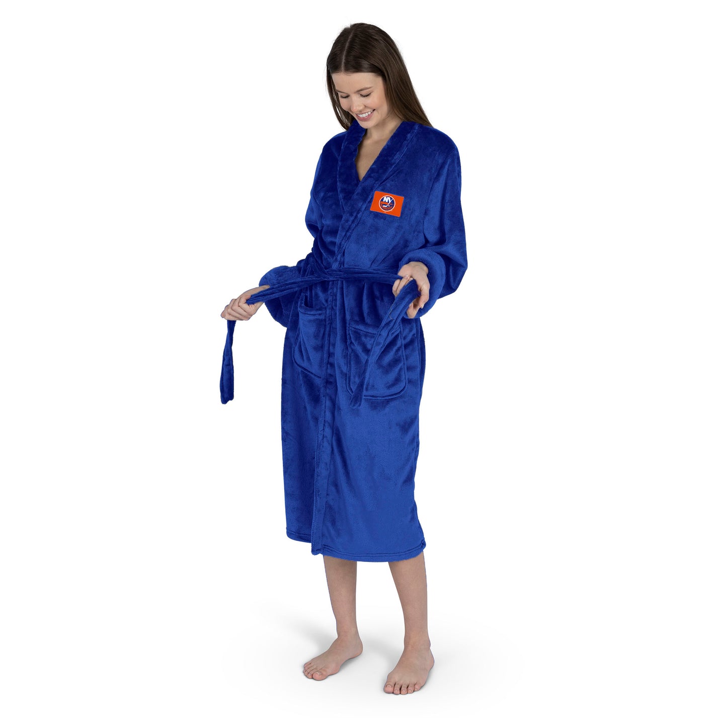 New York Islanders Womens SHERPA bathrobe