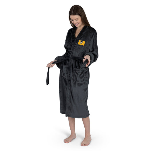 Pittsburgh Penguins Womens SHERPA bathrobe