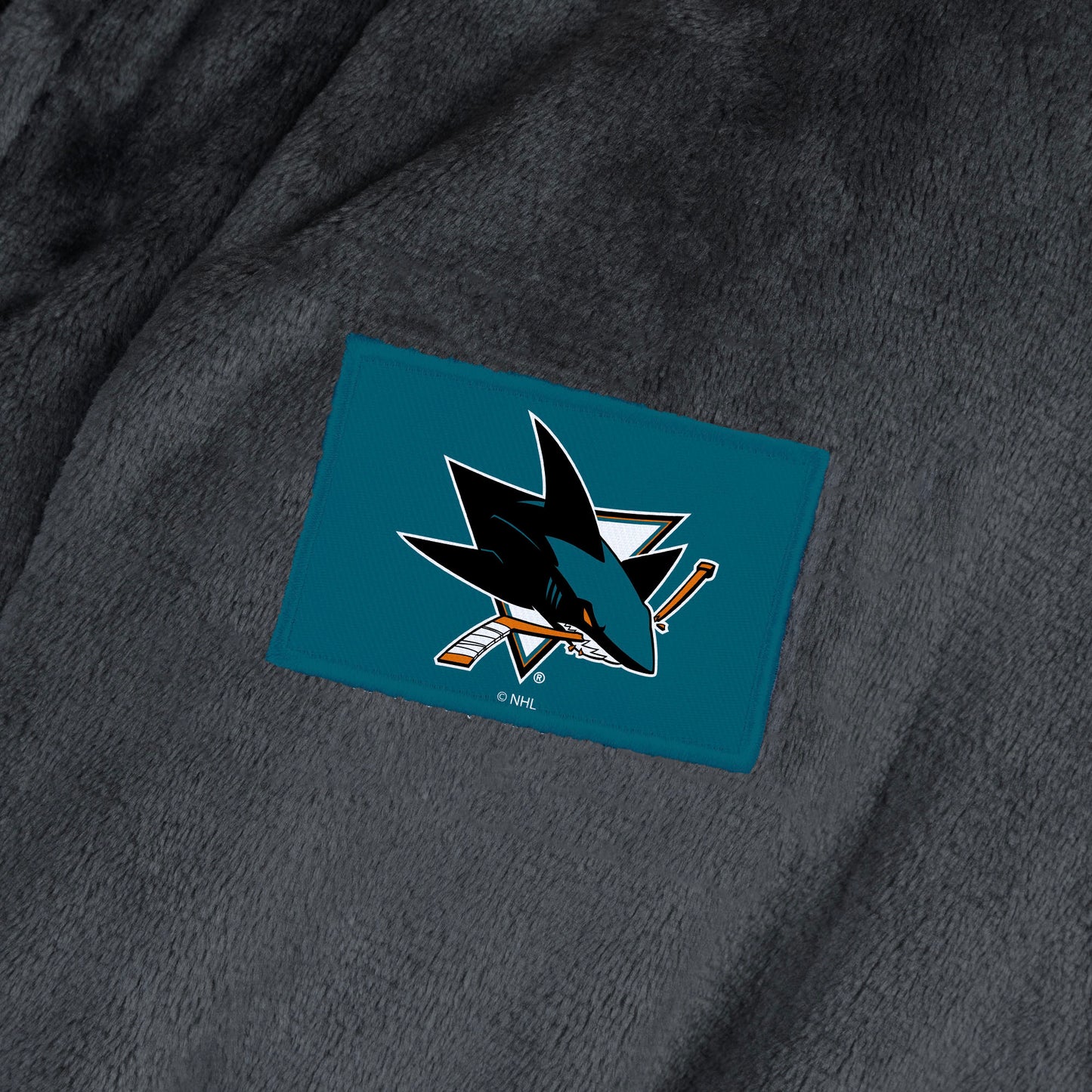 San Jose Sharks Womens SHERPA bathrobe patch