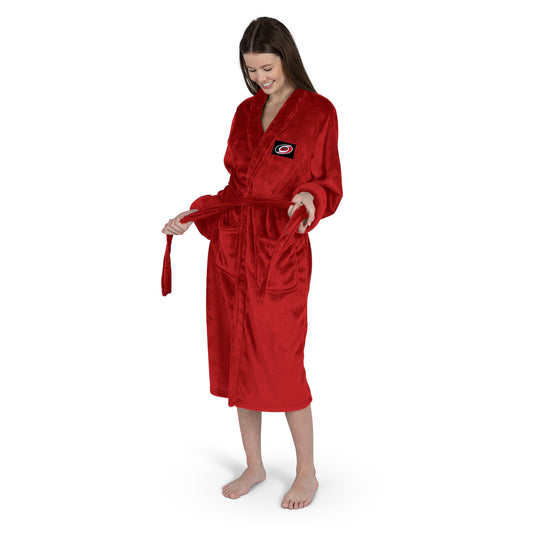 Carolina Hurricanes Womens SHERPA bathrobe