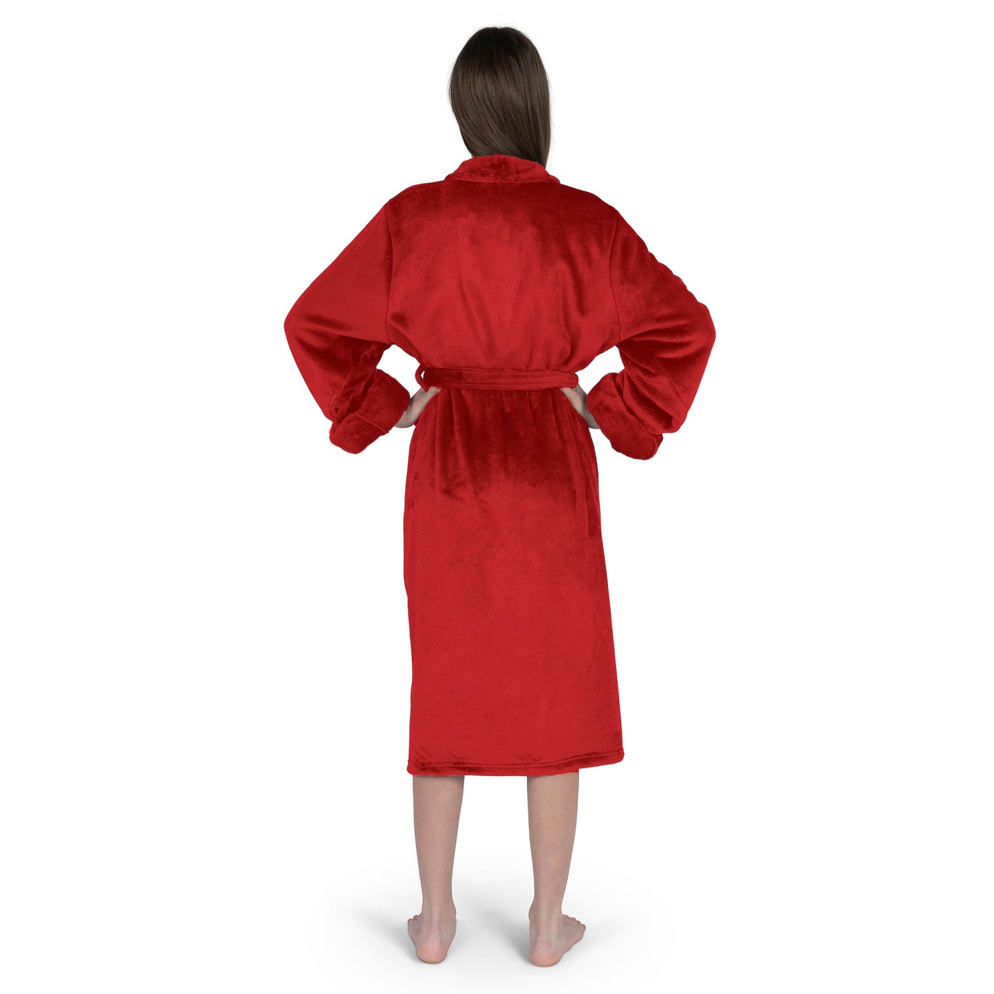 Carolina Hurricanes Womens SHERPA bathrobe back
