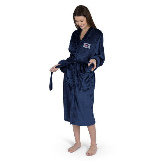 Columbus Blue Jackets Womens SHERPA bathrobe