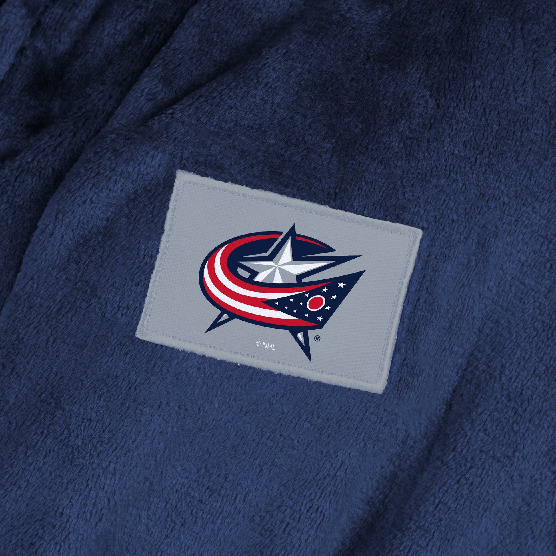 Columbus Blue Jackets Womens SHERPA bathrobe patch
