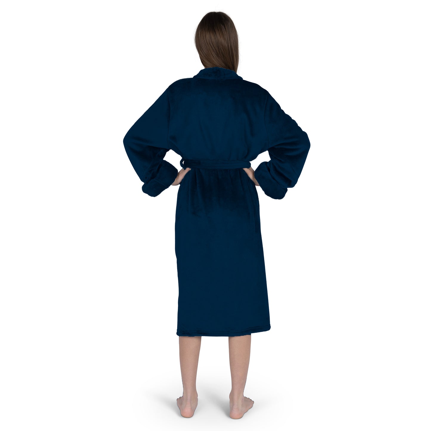 Winnipeg Jets Womens SHERPA bathrobe back