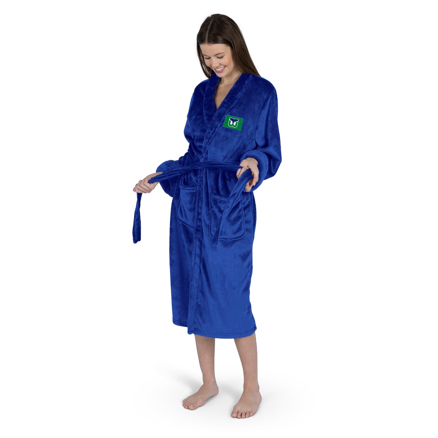Hartford Whalers Womens SHERPA bathrobe