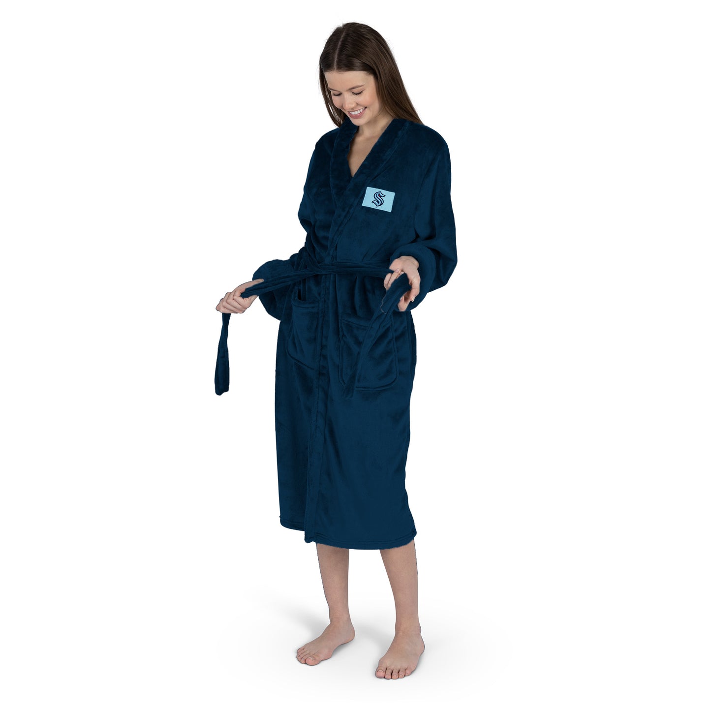 Seattle Kraken Womens SHERPA bathrobe