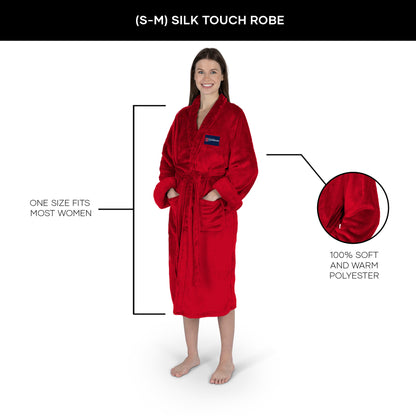 Florida Panthers NHL Stanley Cup Champions silk touch charcoal women bathrobe