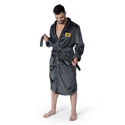 Boston Bruins silk touch team color bathrobe