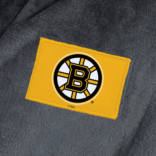 Boston Bruins team color bathrobe patch