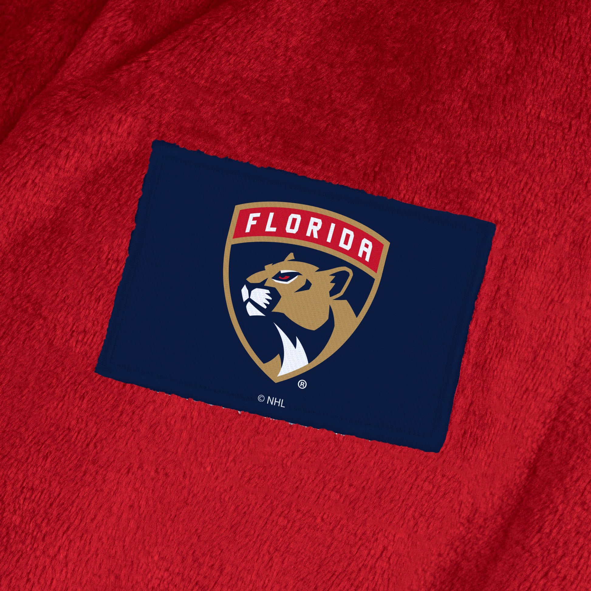 Florida Panthers team color bathrobe patch