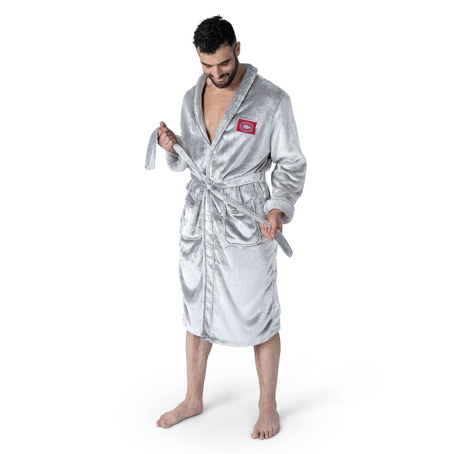 Montreal Canadiens silk touch team color bathrobe