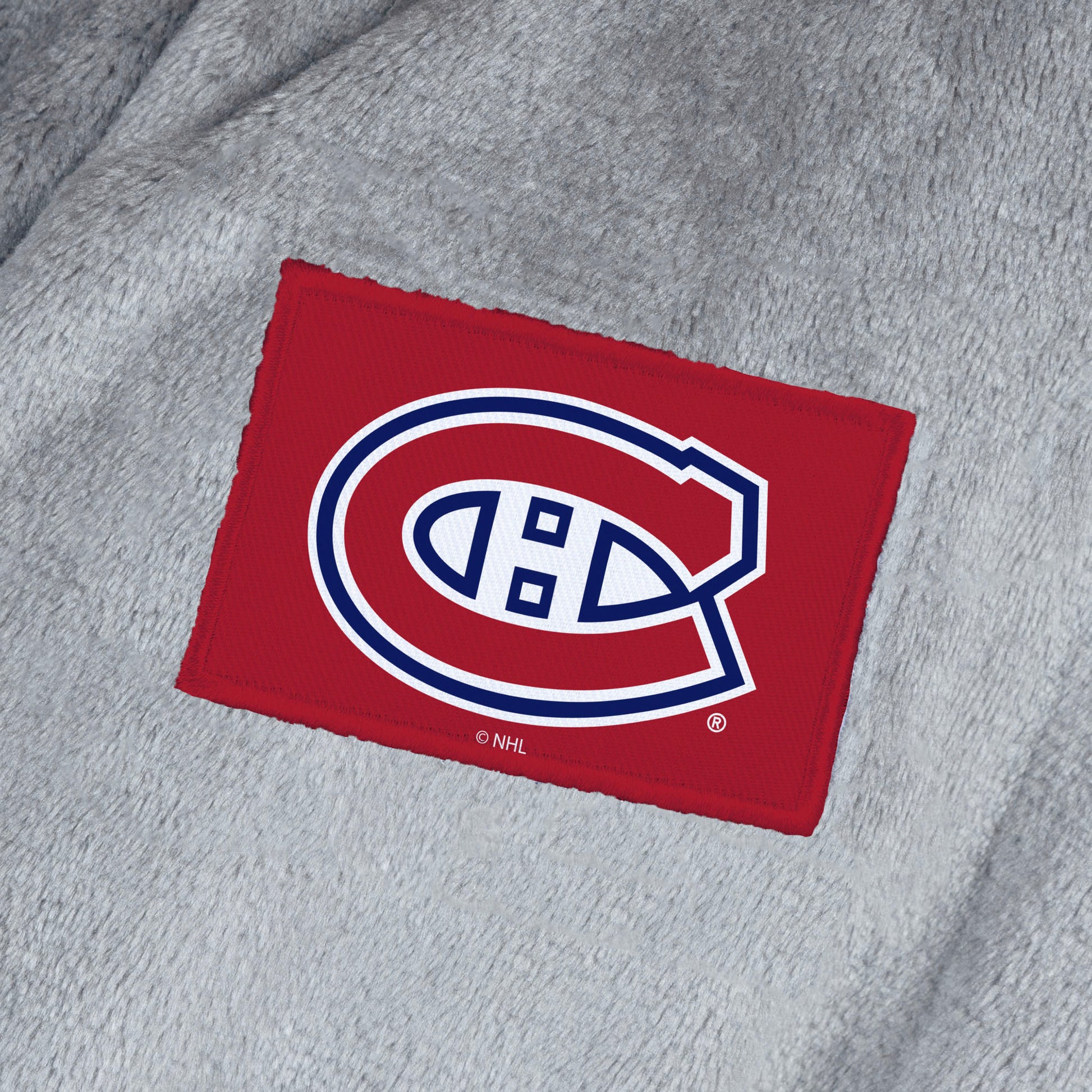 Montreal Canadiens team color bathrobe patch