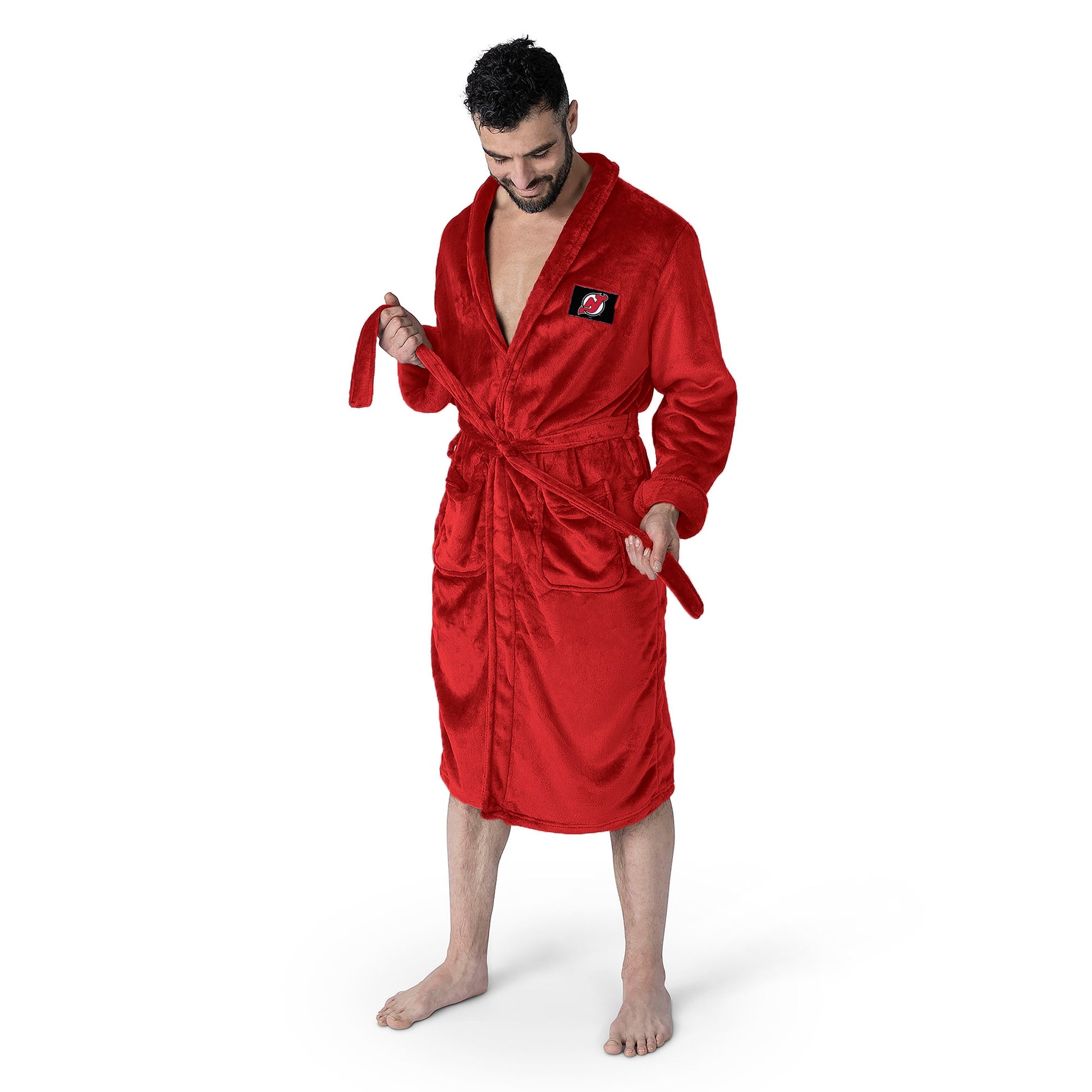 New Jersey Devils silk touch team color bathrobe