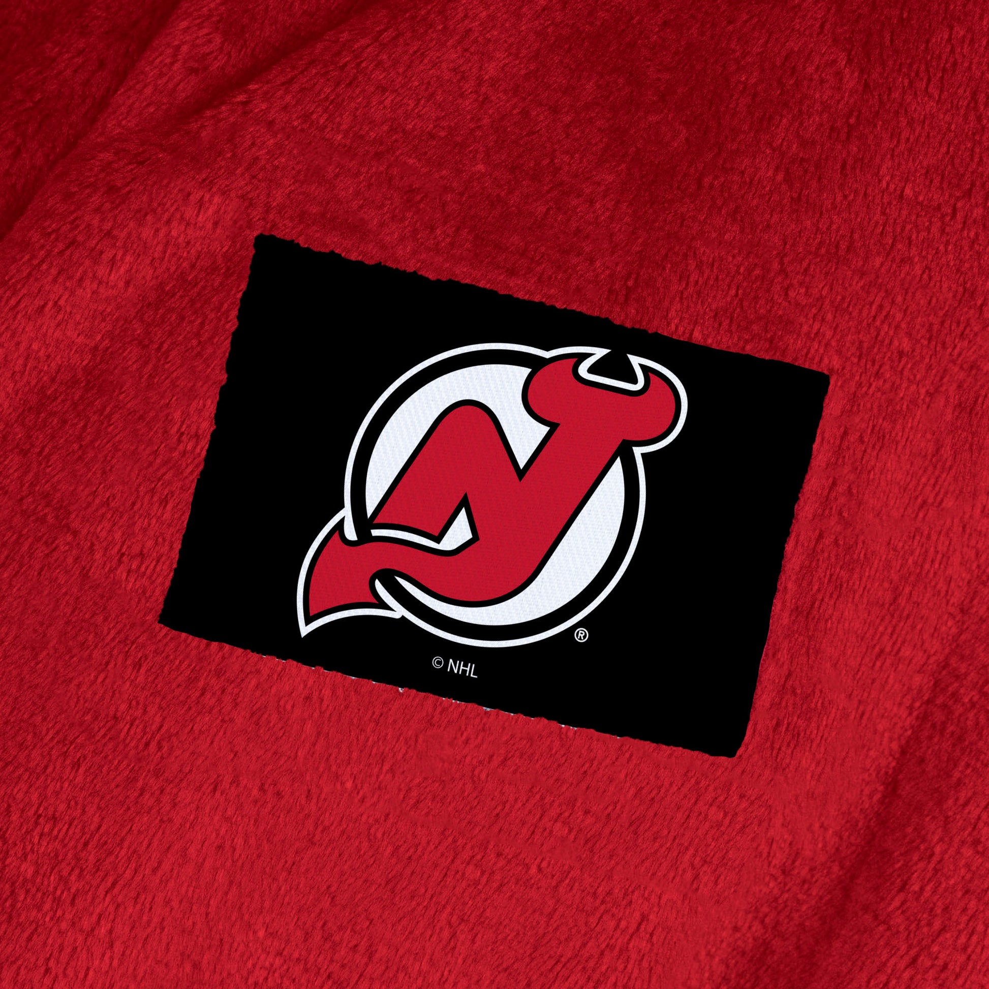 New Jersey Devils team color bathrobe patch
