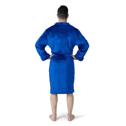 New York Islanders silk touch team color bathrobe Back
