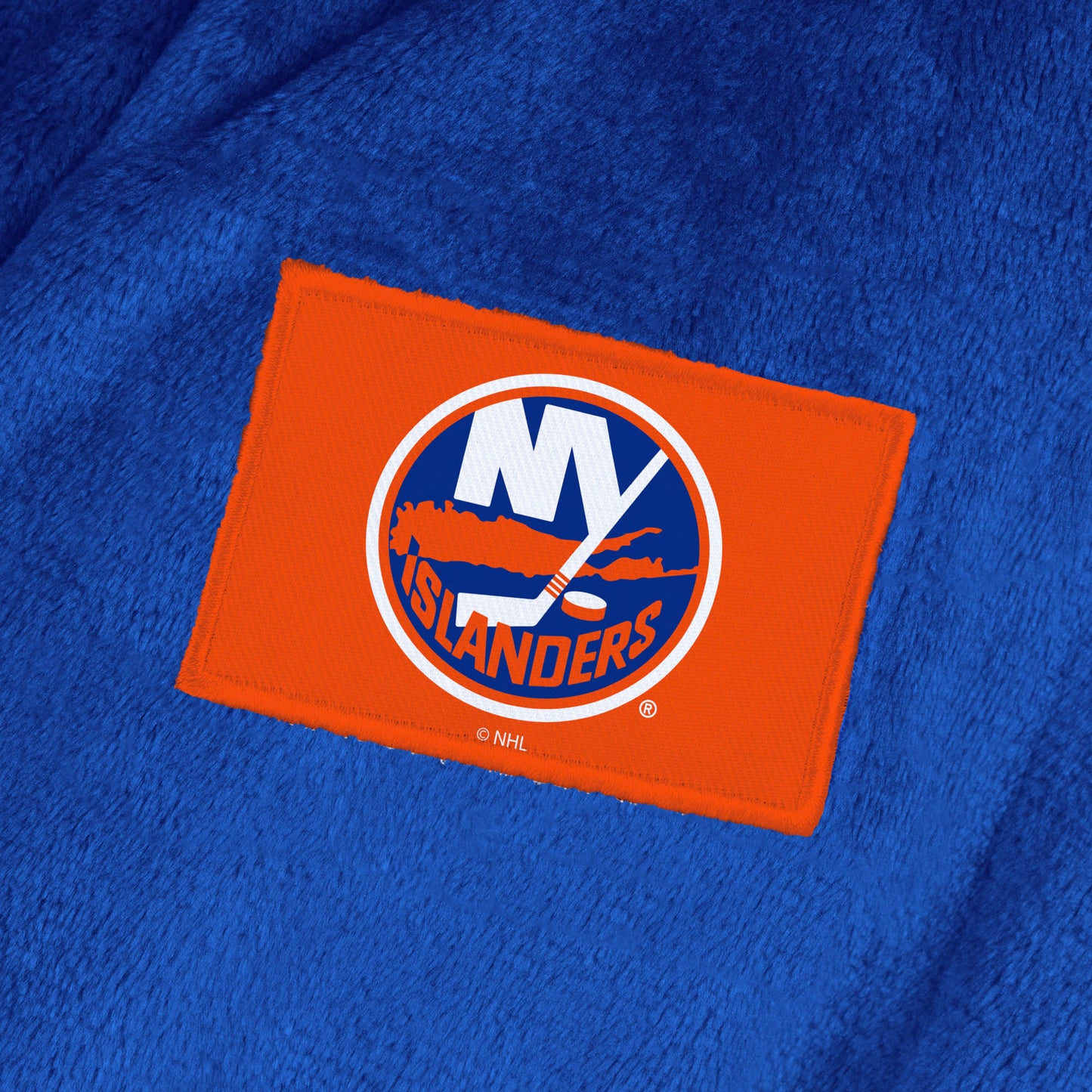 New York Islanders team color bathrobe patch