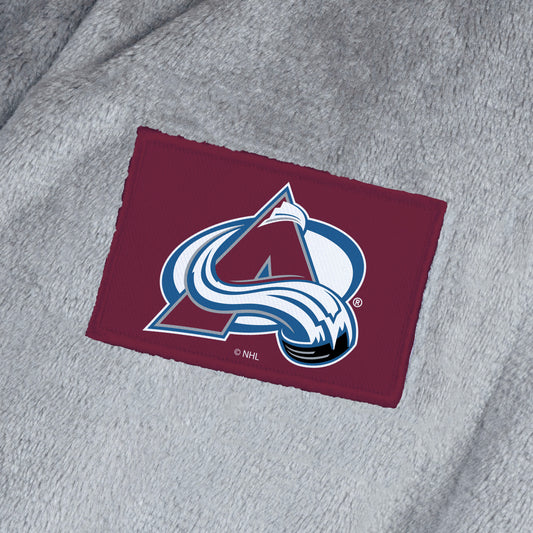 Colorado Avalanche team color bathrobe patch