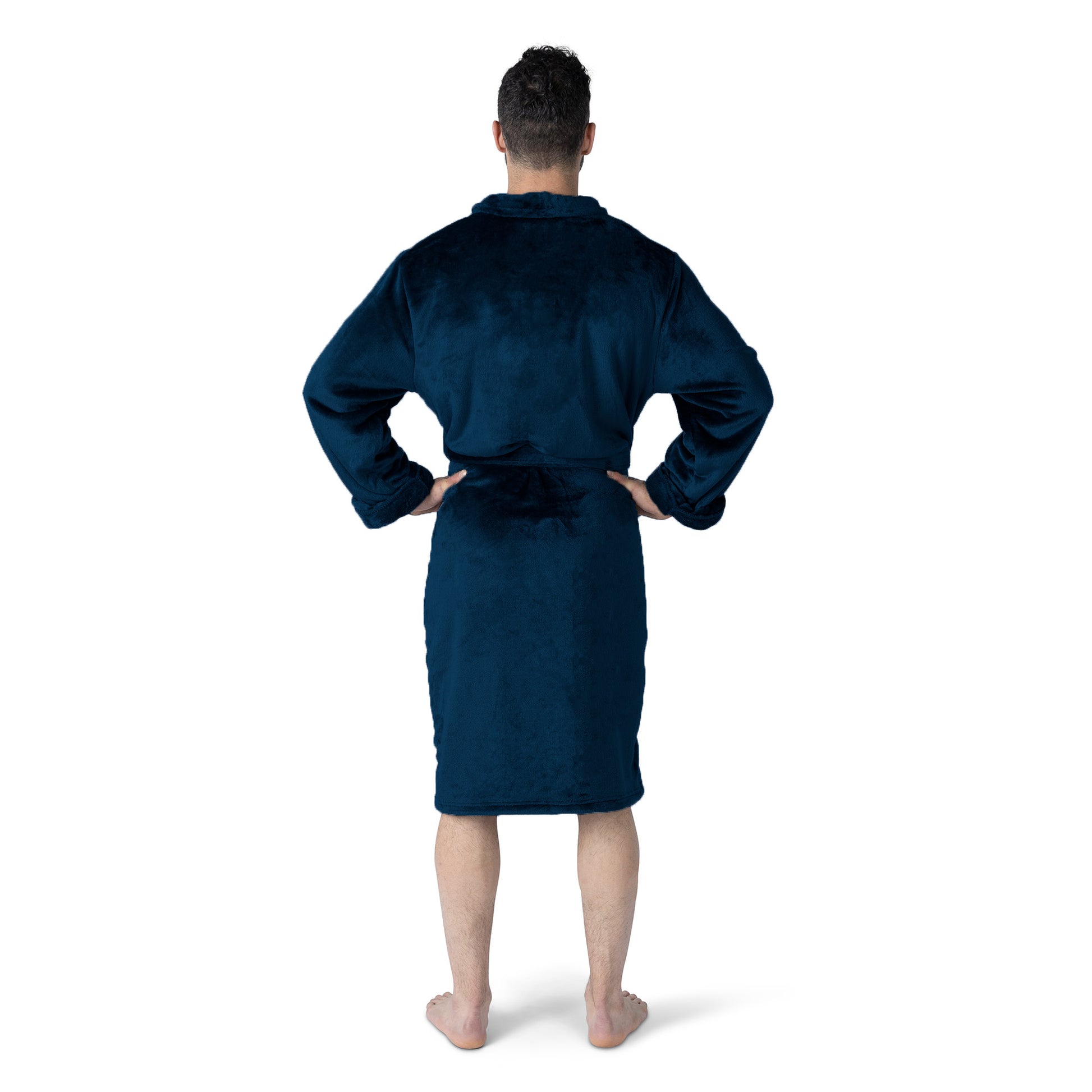Tampa Bay Lightning silk touch team color bathrobe Back