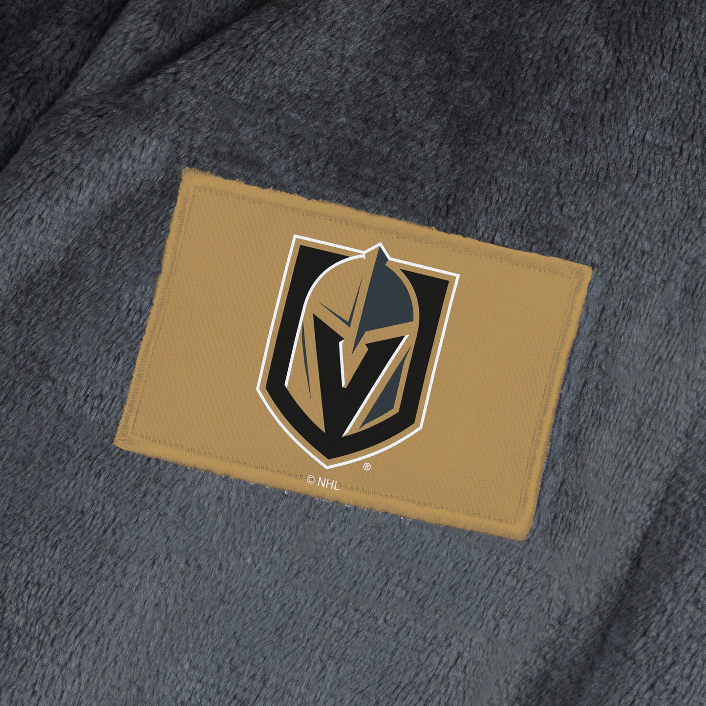 Vegas Golden Knights team color bathrobe patch