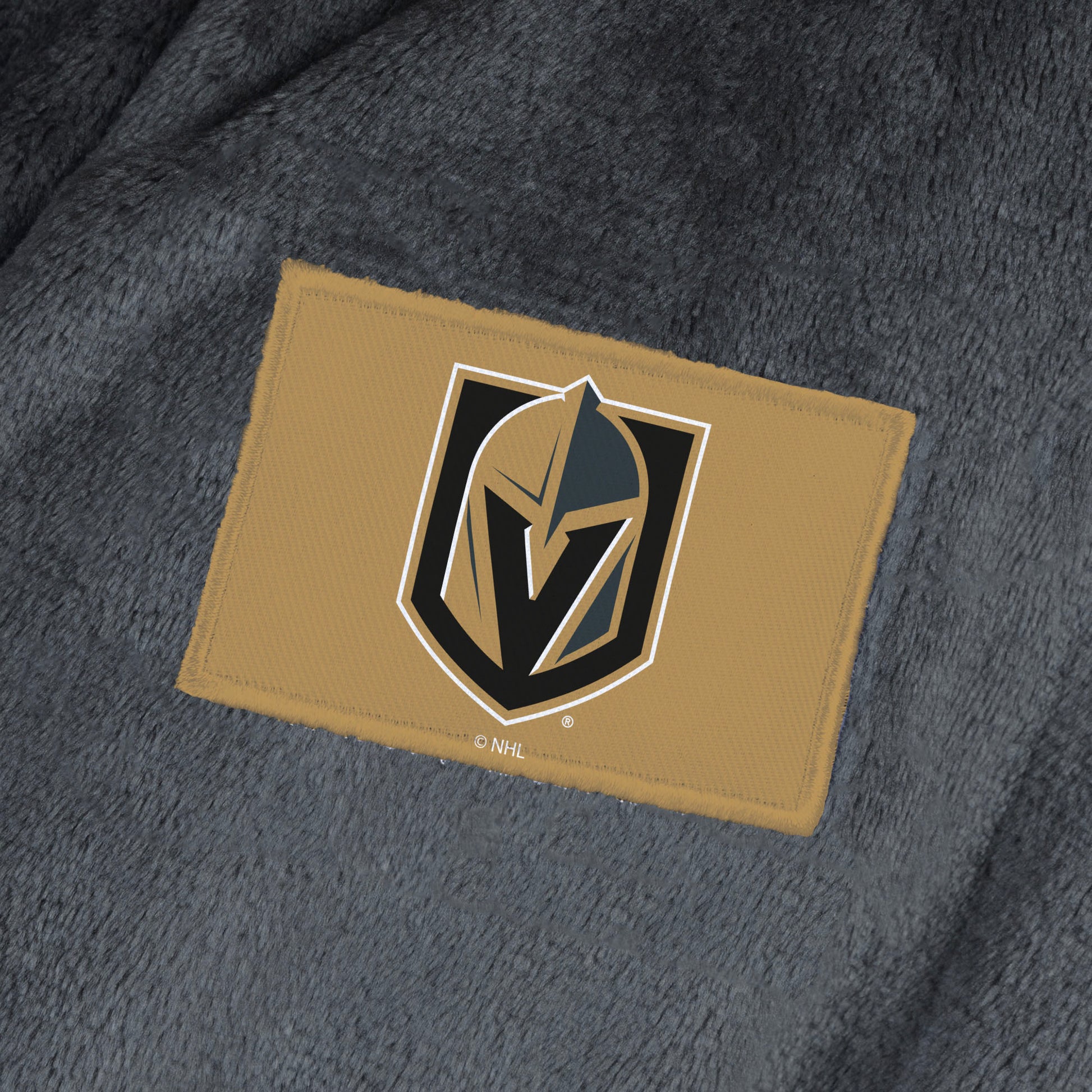 Vegas Golden Knights team color bathrobe patch