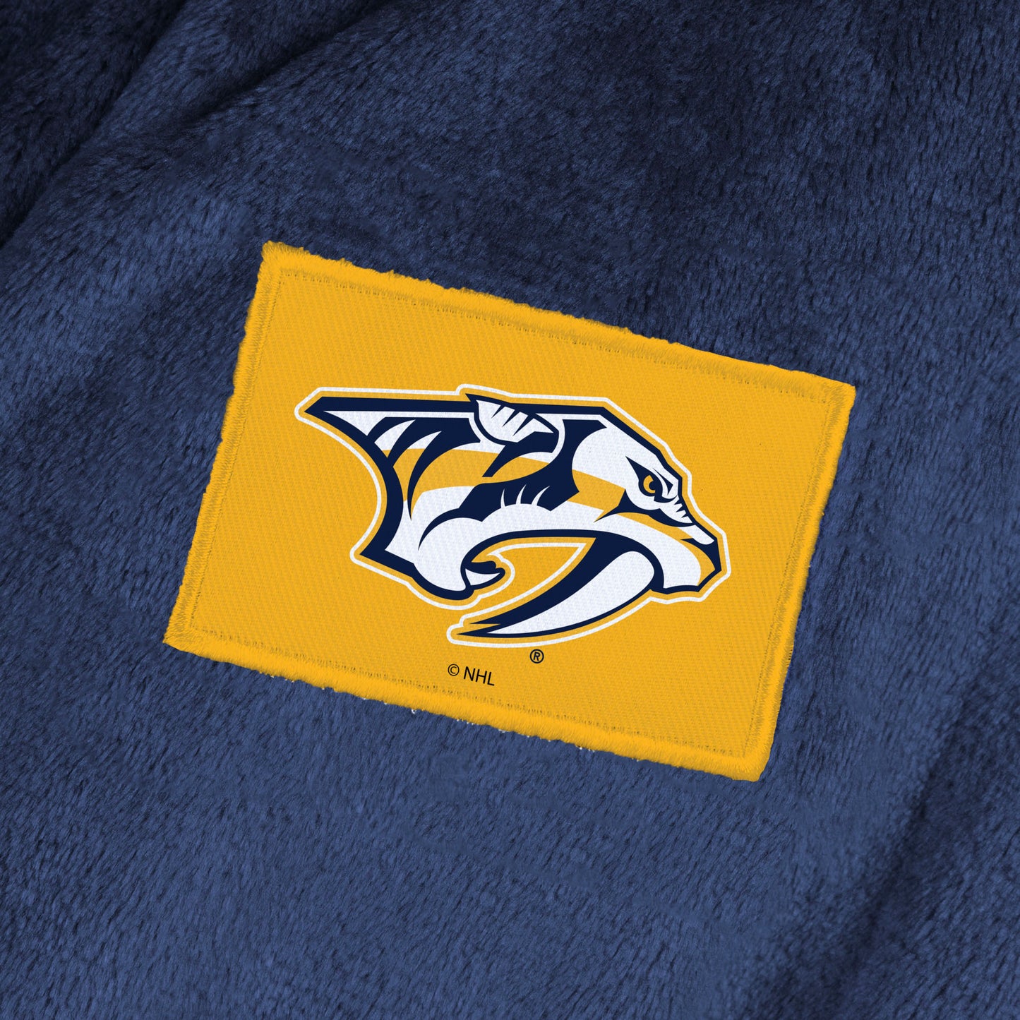 Nashville Predators team color bathrobe patch