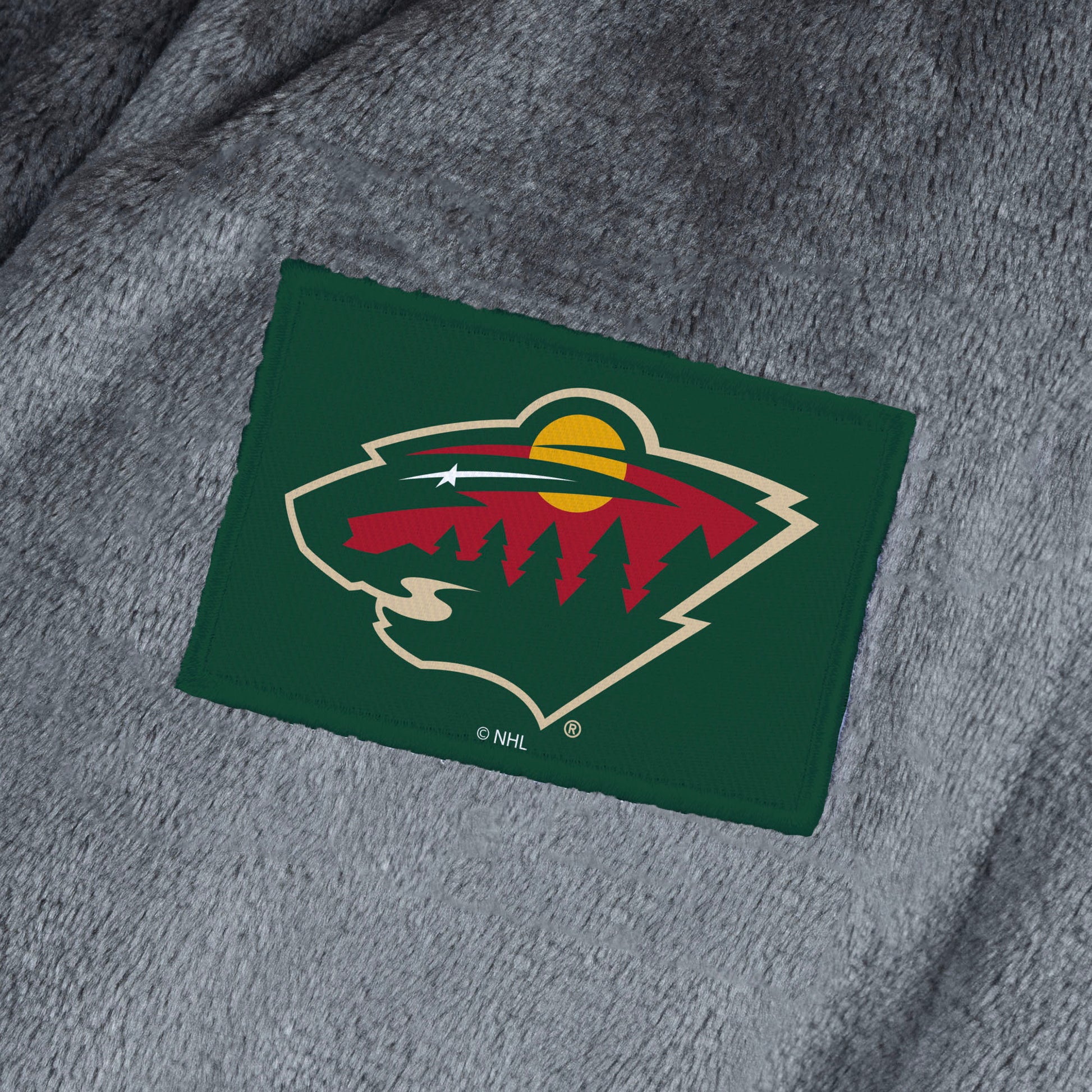 Minnesota Wild team color bathrobe patch