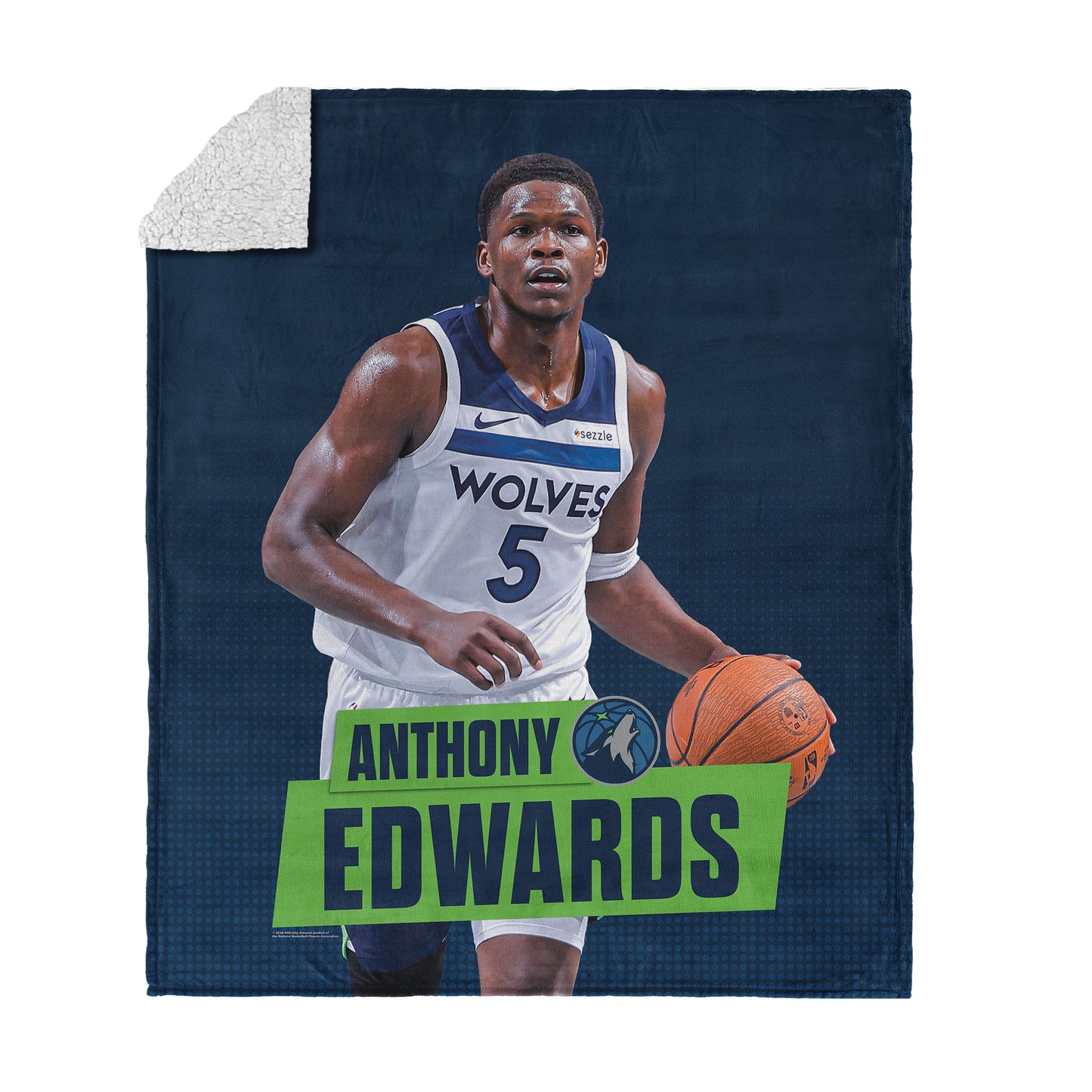 Minnesota Timberwolves Anthony Edwards Sherpa Blanket