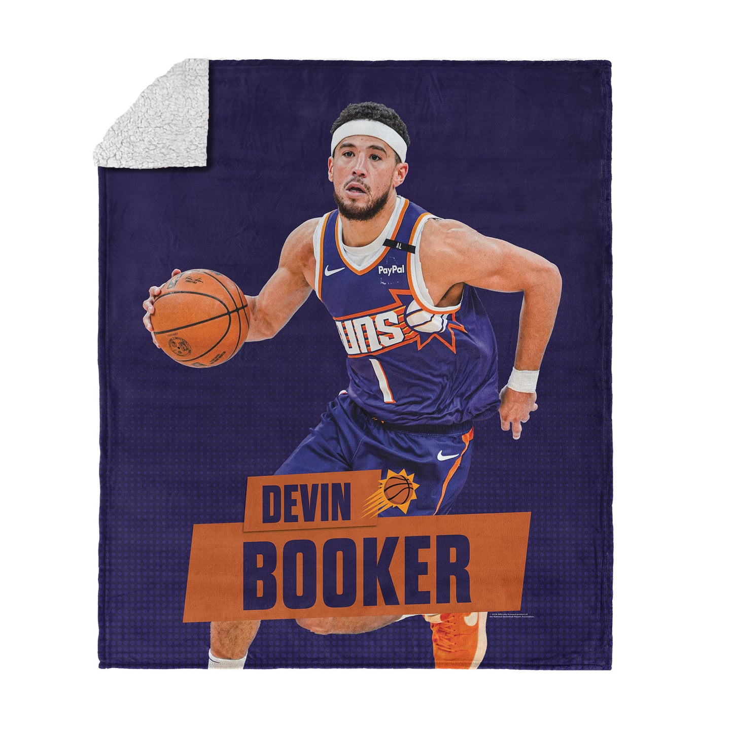 Phoenix Suns Devin Booker Sherpa Blanket