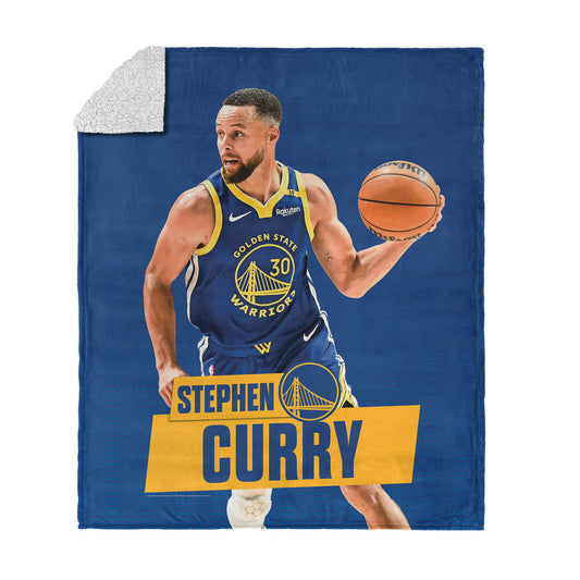 Golden State Warriors Stephen Curry Sherpa Blanket