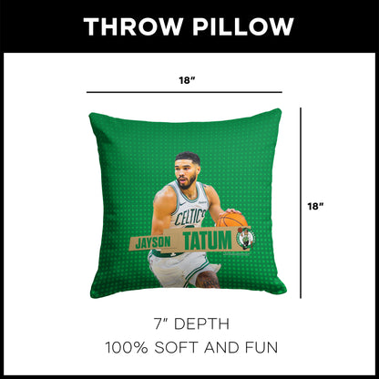 Boston Celtics Jayson Tatum throw pillow