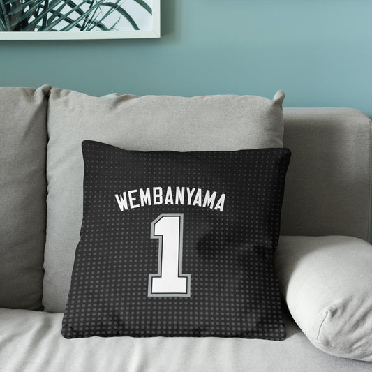 San Antonio Spurs Victor Wembanyama throw pillow