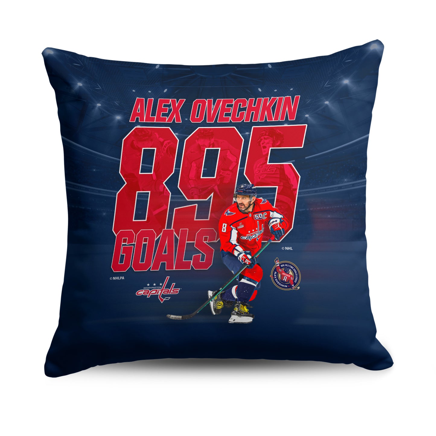 Alex Ovechkin 895 goals scored pillow