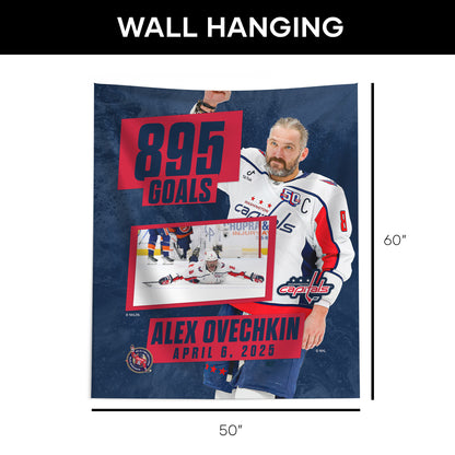 Washington Capitals Alex Ovechkin 895 Goals wall hanging Dimensions