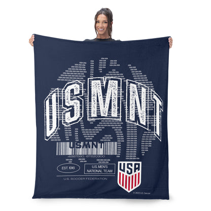 US Soccer silk touch throw blanket lifestyle