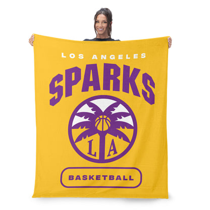 Los Angeles Sparks large silk touch throw blanket