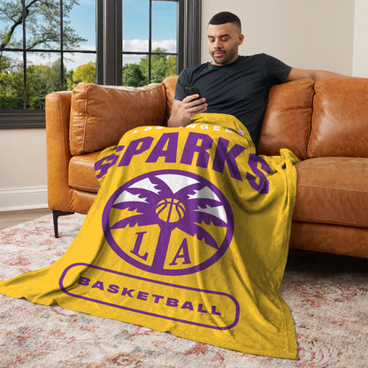 Los Angeles Sparks official silk touch throw blanket Lifestyle