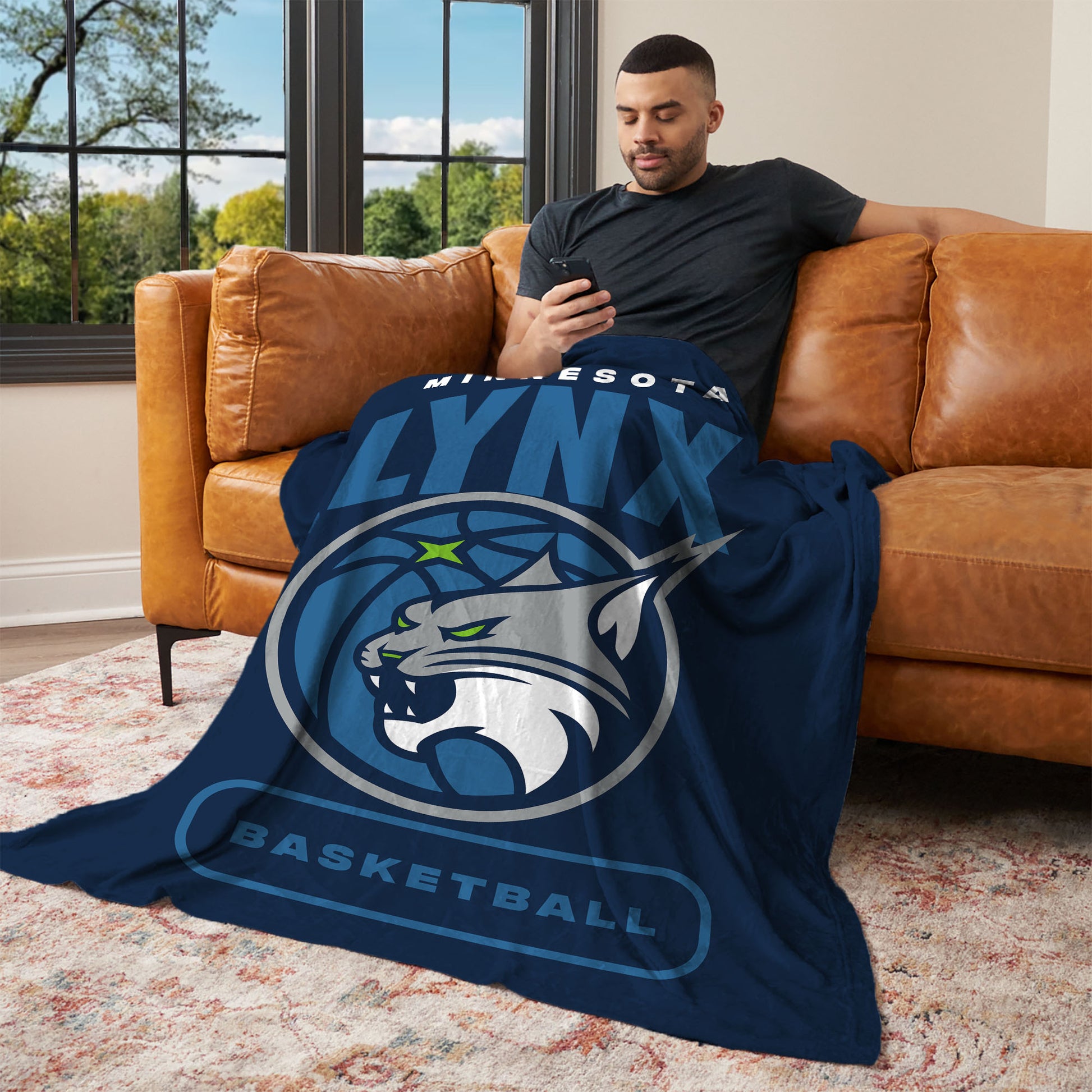 Minnesota Lynx official silk touch throw blanket Lifestyle