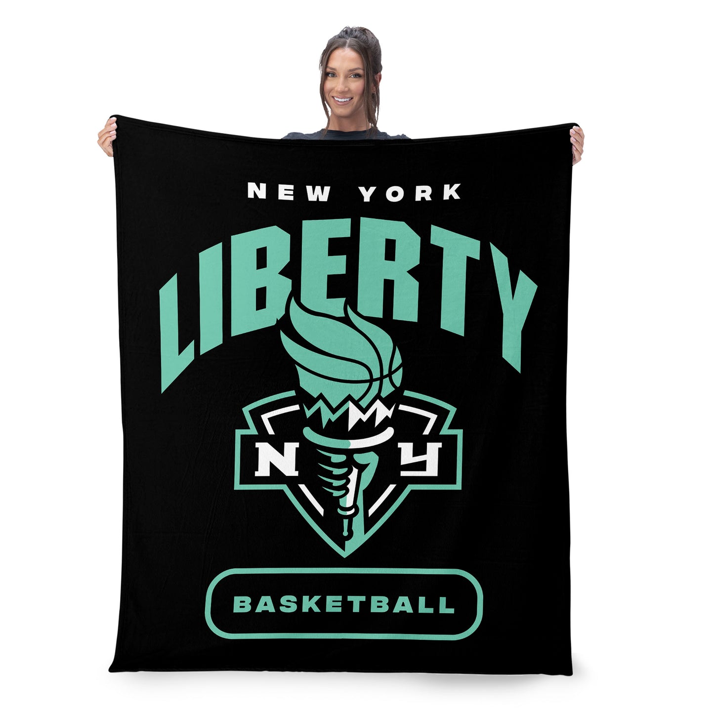 New York Liberty large silk touch throw blanket