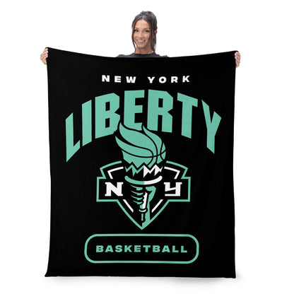 New York Liberty large silk touch throw blanket