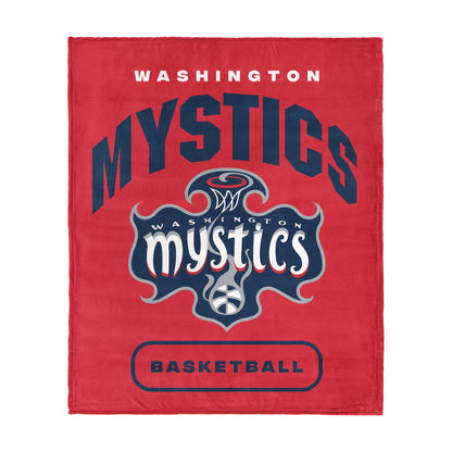 Washington Mystics official silk touch throw blanket