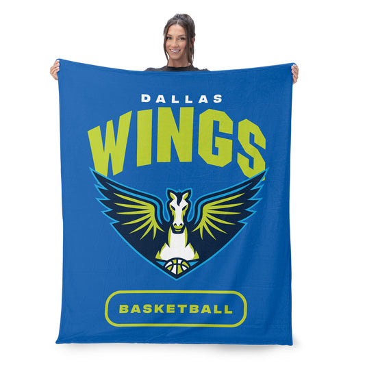 Dallas Wings large silk touch throw blanket