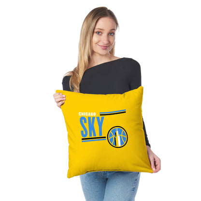 Chicago Sky WNBA Throw Pillow Lifestyle