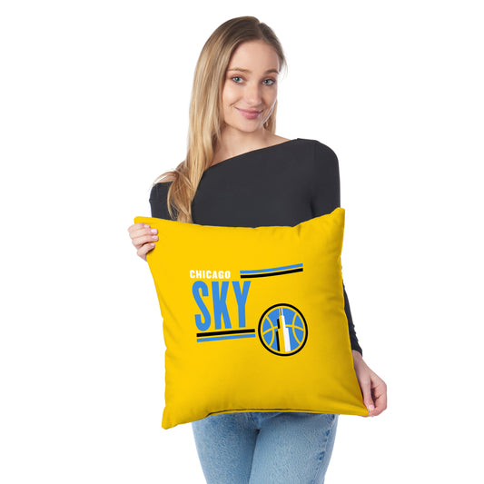 Chicago Sky WNBA Throw Pillow Lifestyle