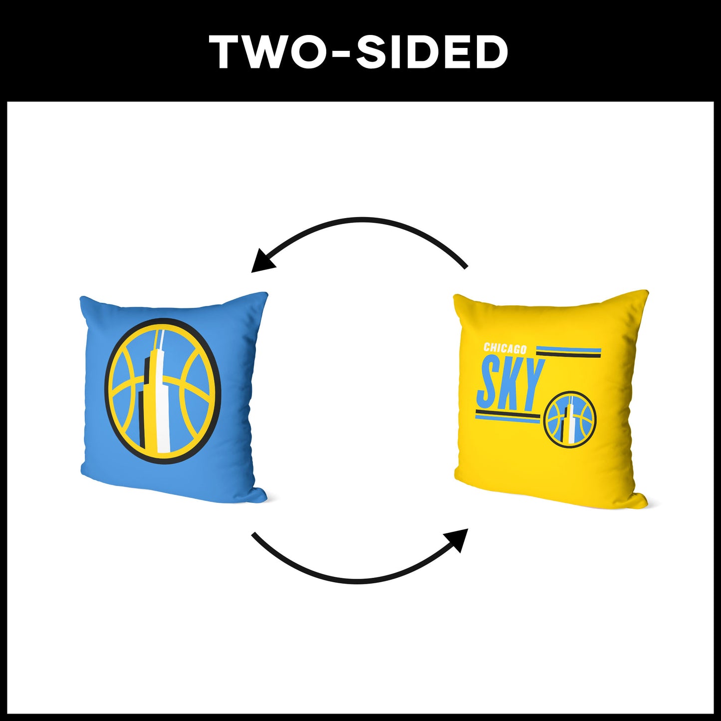 Chicago Sky double sided Throw Pillow