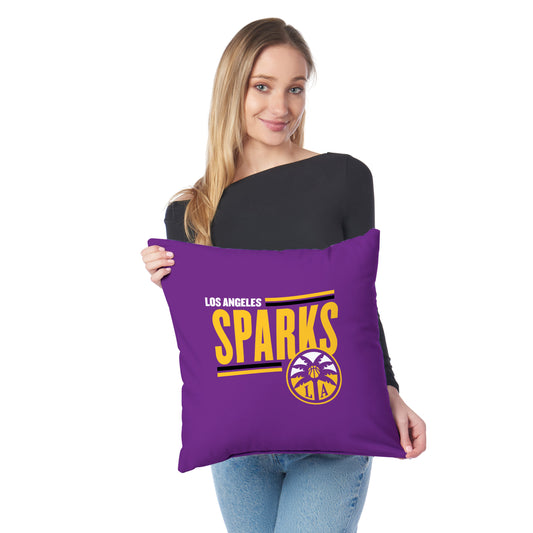 Los Angeles Sparks WNBA Throw Pillow Lifestyle