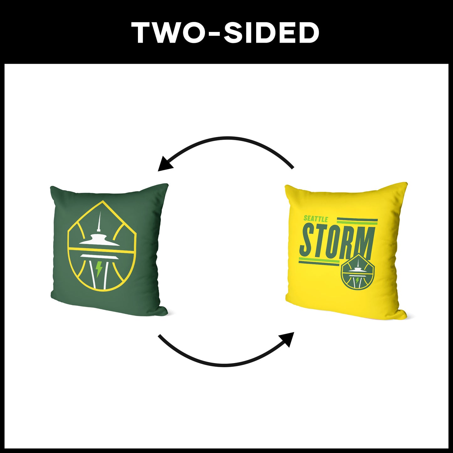 Seattle Storm double sided Throw Pillow